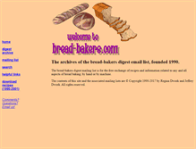 Tablet Screenshot of bread-bakers.com